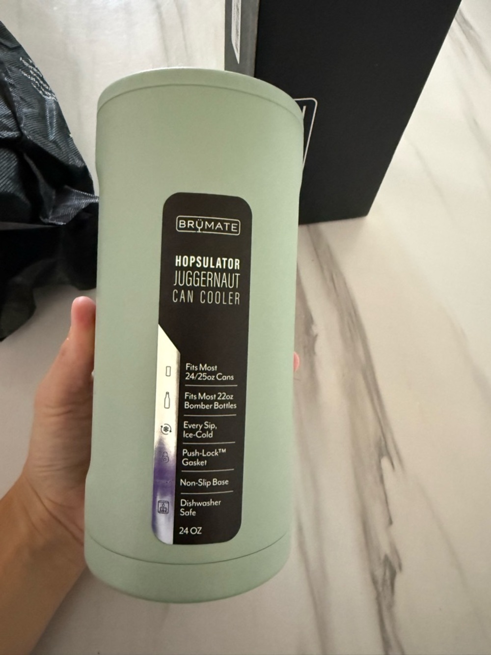BrüMate Hopsulator Juggernaut Can Cooler - Sage Green 24OZ cans/22 OZ bottles